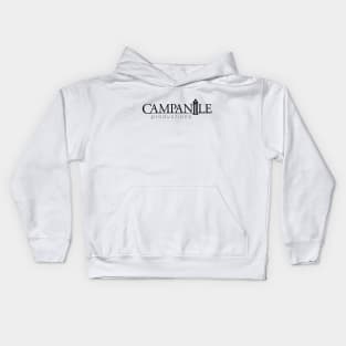 Campanile Logo (Black) Kids Hoodie